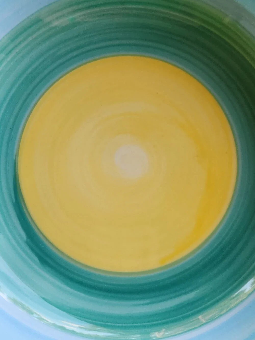 Rare Crate&Barrel Made in Italy Pasta Bowls Set 4 La Primula Aqua Yellow Coastal